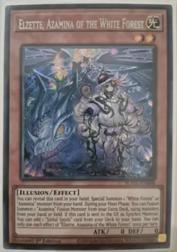 YuGiOh Elzette, Azamina of the White Forest Secret Rare 1st Edition SUDA-EN008 - Image 1
