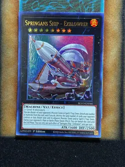 Yugioh Springans Ship - Exblowrer BLVO-EN046 Ultra Rare 1st Ed NM - Image 1