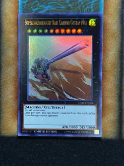 Yugioh Superdreadnought Rail Cannon Gustav Max LART-EN018 Ultra Rare LP - Image 1