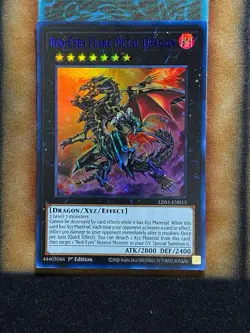 Yugioh Red-Eyes Flare Metal Dragon LDS1-EN015 Ultra Rare 1st Ed BLUE NM - Image 1