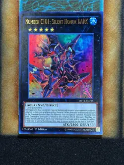 Yugioh Number C101: Silent Honor DARK MP14-EN218 Ultra Rare 1st Ed NM - Image 1