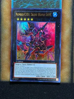 Yugioh Number C101: Silent Honor DARK LVAL-EN046 Ultra Rare 1st Ed LP - Image 1