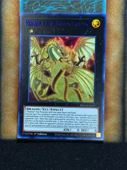 Yugioh Number 100: Numeron Dragon DLCS-EN117 Ultra Rare 1st Ed BLUE NM - Image 1