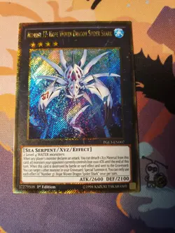 Yugioh - Number 37: Hope Woven Dragon Spider Shark PGL3-EN007 Gold Secret Rare - Image 1