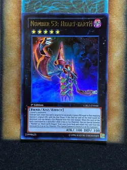 Yugioh Number 53: Heart-EartH CBLZ-EN046 Ultra Rare 1st Ed LP - Image 1