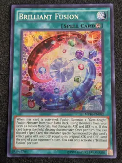 Yugioh Brilliant Fusion MP16-EN082 Super Rare Unl Ed NM - Image 1