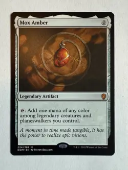 Magic: The Gathering Mox Amber Dominaria Card 224/269 Regular - Image 2