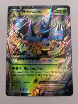 M Heracross EX 5/111 - XY Furious Fists Holo Rare Pokemon Card MP - Image 1