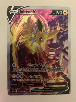 Jolteon V SWSH183 SWSH: Sword & Shield Promo Cards Holo - Image 1