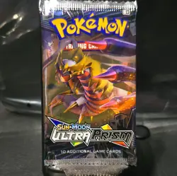 Pokemon Sun & Moon Ultra Prism Booster Pack 10 Cards English Trading Card Game - Image 1