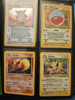 Pokemon TCG - Unlimited Jungle Complete Set 64/64 C, UC, R, HR Cards - Image 1