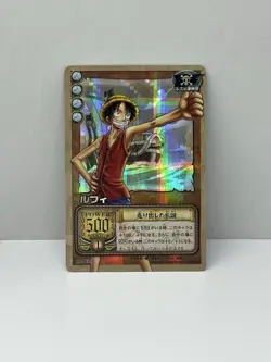 Luffy 2003 BP-C03 One Piece Card Game Prism Holo Japanese Vintage Bandai - Image 1