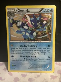 Greninja 40/122 Rare BREAKpoint Pokemon LP Lightly Played Regular Pokemon Card - Image 1