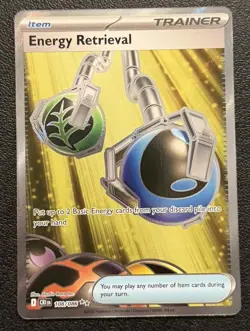 Pokemon Card - Energy Retrieval - Full Art Ultra Rare (108/086) Chaos Rising NM - Image 1