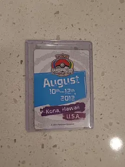 Pokemon 2012 World Championship Date Location ad Insert Card NM/M - Image 1