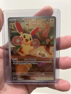 Plusle Paradox Rift Holo Illustration Rare Pokemon TCG Card - Image 1