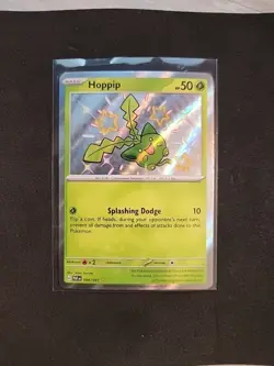 Pokemon TCG Card Hoppip 096/091 Paldean Fates Shiny Holo Rare - Image 1