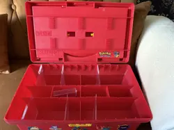 Pokemon Card Red Vintage Just Stuff 1995 Box Used Missing Yellow Latch - Image 2