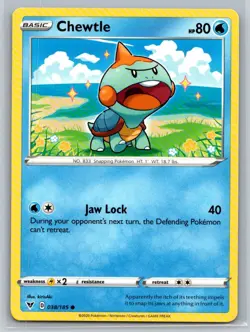 Chewtle #038/185 SWSH04: Vivid Voltage Common - Pokemon Cards G4 - Image 1