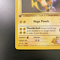 Lt. Surge's Raichu 28/132 1st Edition Gym Heroes LP - Pokemon Card - Image 5