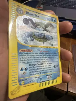 Pokemon TCG Blastoise Expedition Base Set Reverse Holo Holo Rare Card 4/165 - Image 3