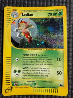 Pokemon Card Ledian Aquapolis eReader H14/H32 Holo MP - Image 1