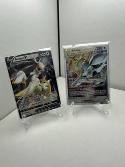 Pokemon TCG Arceus V & VStar METAL Cards From Ultra Premium Collection - Image 1