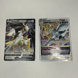 Pokemon TCG Arceus V & VStar METAL Cards From Ultra Premium Collection - Image 3