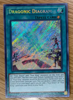 Dragonic Diagram BLRR-EN096 Secret Rare Yu-Gi-Oh Card 1st Edition NM Yugioh - Image 1