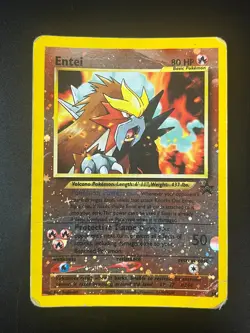Pokemon Entei TCG Black Star Promo Card #34 Reverse Holo - HP / P - Image 1