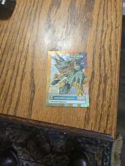 Digimon Pokemon Card Gold Holo MetalGreymon #54 U6/8 Chase Series Preview - Image 4