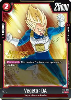 Wish For Shenron Release Event Cards Vegeta: DA FB07-020 Uncommon - Image 1
