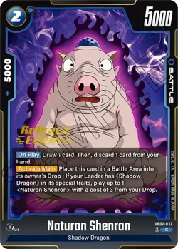 Wish For Shenron Release Event Cards Naturon Shenron FB07-037 Common - Image 1