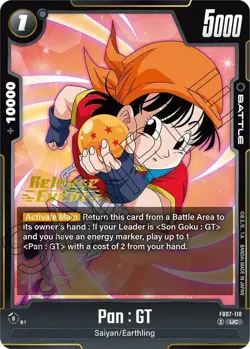 Wish For Shenron Release Event Cards Pan: GT FB07-110 Uncommon - Image 1