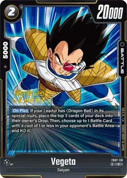 Wish For Shenron Release Event Cards Vegeta FB07-116 Common - Image 1