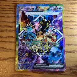 Eevee EX FAN ART Custom Made Holo Full Art Pokemon Card - Image 1