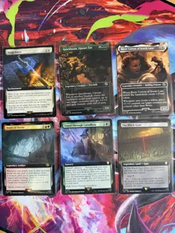 Magic MTG Lord of the Rings Tales of Middle-Earth Set of 6 Borderless Rare - Image 1