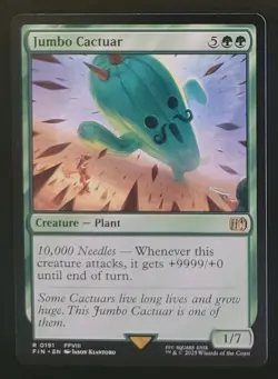Jumbo Cactuar Final Fantasy Regular FIN MTG NM Magic the Gathering - Image 1