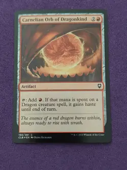 Carnelian Orb of Dragonkind CLB 166 Foil English NM - MTG - Image 1