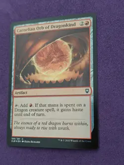 Carnelian Orb of Dragonkind CLB 166 Foil English NM - MTG - Image 2