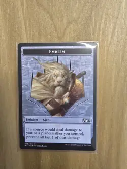 Emblem - Ajani Steadfast - #013/014 Core Set 2015 M15 Magic MTG - Regular - Image 1
