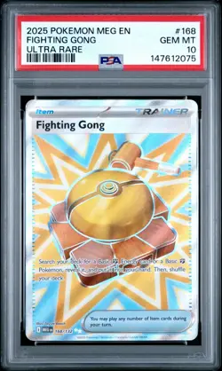 POKEMON MEG EN-MEGA EVOLUTION #168 FIGHTING GONG ULTRA RARE UR PSA 10 - Image 3