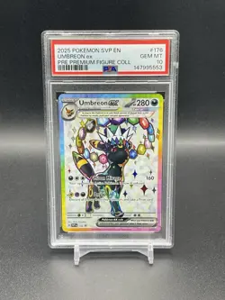 Umbreon ex 176 Prismatic Premium Figure Collection Promo PSA 10 Gem Mint Pokemon - Image 1