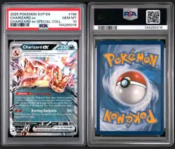 PSA 10 2025 POKEMON CHARIZARD ex SPECIAL COLL SVP EN-SV BLACK STAR PROMO #196 - Image 3
