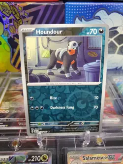 Houndour 132/197 Reverse Holo Common Pokemon TCG S&V Obsidian Flames - Image 1
