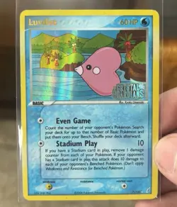 💧Pokemon Luvdisc 7/100 Crystal Guardians Holo Rare Reverse Holo 60 HP TCG - Image 1
