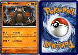 Terrakion 054/086 Holo Rare White Flare Pokemon Holo Near Mint - Image 3