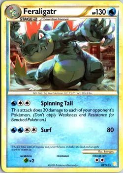 Feraligatr 20/123 Rare HeartGold & SoulSilver Pokemon Near Mint - Image 1