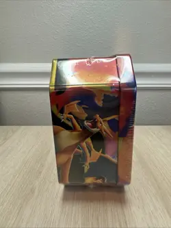 Pokemon Mega Charizard ex Factory Sealed Tin Box - Charizard Y - 4 Booster Packs - Image 2