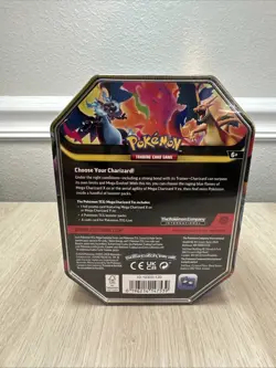 Pokemon Mega Charizard ex Factory Sealed Tin Box - Charizard Y - 4 Booster Packs - Image 3